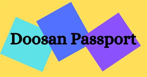 doosan passport